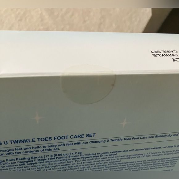 Tonymoly Changing U Twinkle Toes Foot Care Set Unopened Unisex - Picture 4 of 5